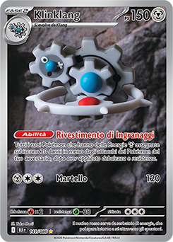 Klinklang - rara illustrazione - Near-mint - luce nera - ita - special