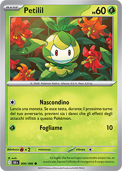 6/086-BLK-Petilil - comune - Near-mint - luce nera - ita -