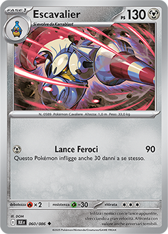 60/086-BLK-Escavalier - non comune - Near-mint - luce nera - ita - reverse master ball