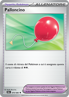 79/086-BLK-Palloncino - non comune - Near-mint - luce nera - ita - reverse poke ball