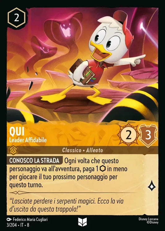 #3	#204	Qui - Leader Affidabile-	ambra 	-	non comune	-foil