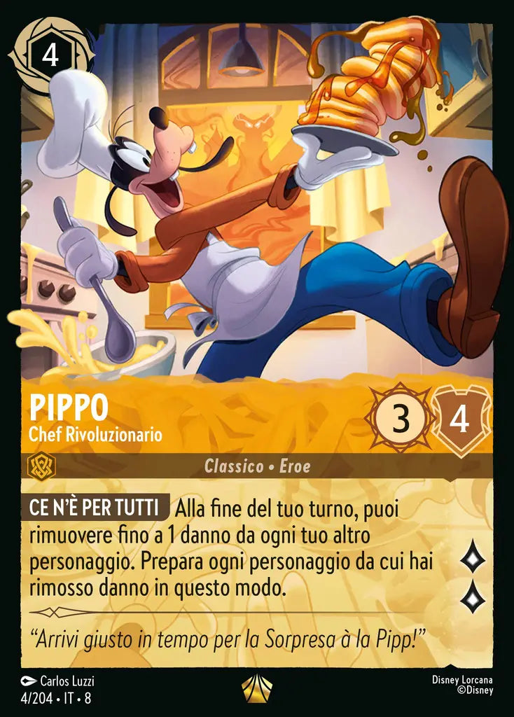 #4	#204	Pippo - Chef Rivoluzionario-	ambra 	-	leggendario	-foil