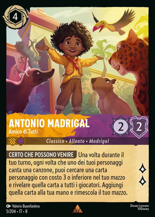 #5	#204	Antonio Madrigal - Amico di Tutti-	Ambra-ametista	-	rara-foil