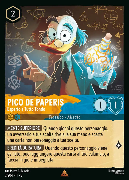 #7	#204	Pico de Paperis - Esperto a Tutto Tondo-	Ambra-zaffiro	-	rara	-foil