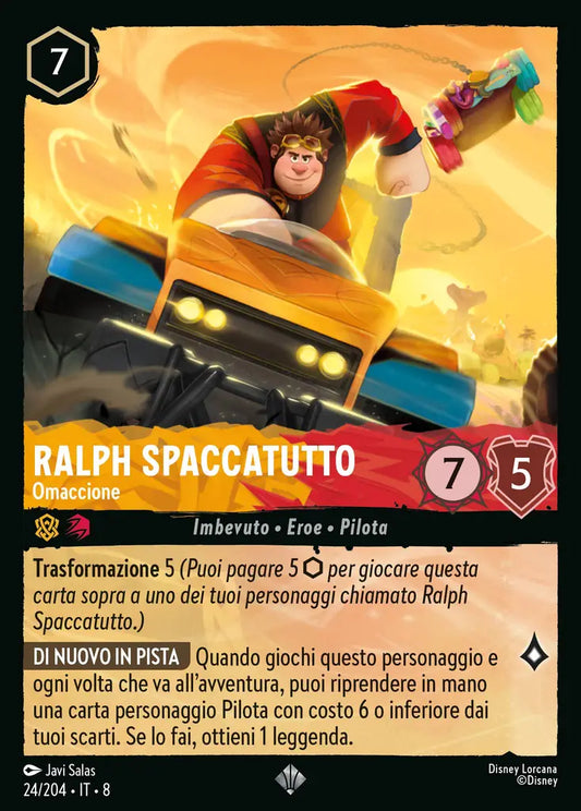 #24	#204	Ralph Spaccatutto - Omaccione	Ambra-rubino	-	super rara	-