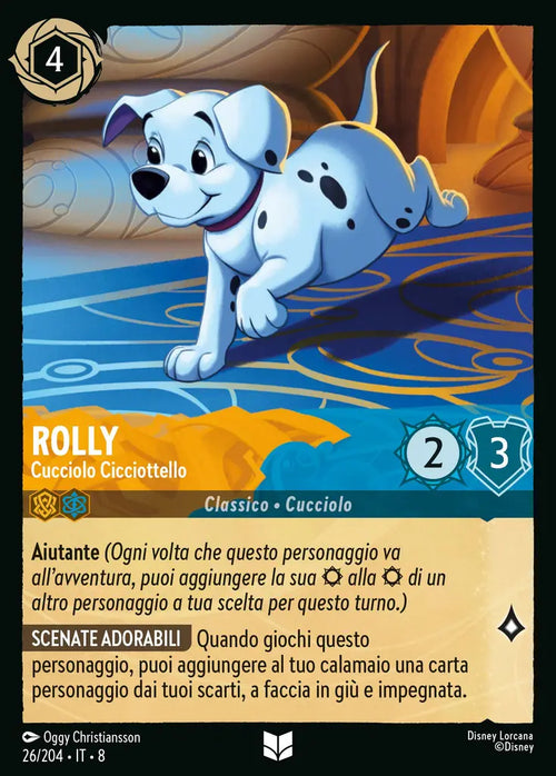 #26	#204	Rolly - Cucciolo Cicciottello	Ambra-zaffiro	-	non comune	-