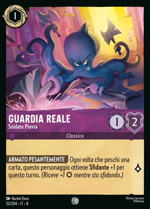 #52	#204	Guardia Reale - Soldato Piovra	ametista	-	comune	- foil