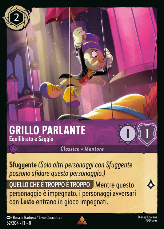 #62	#204	Grillo Parlante - Equilibrato e Saggio	ametista	-	rara	- foil