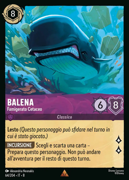 #64	#204	Balena - Famigerato Cetaceo	ametista	-	rara	- foil