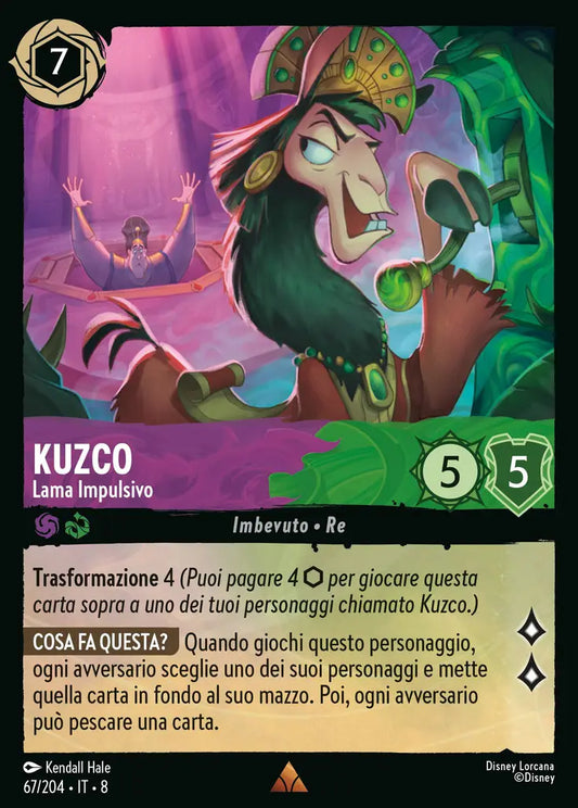 #67	#204	Kuzco - Lama Impulsivo	Ametista-smeraldo	-	rara