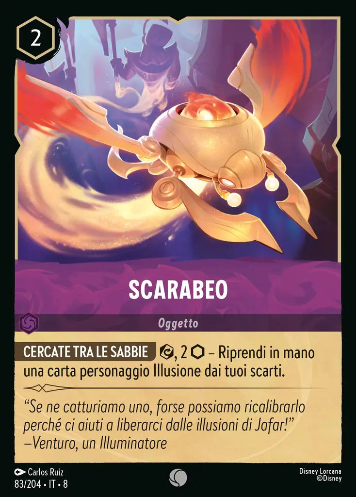 #83	#204	Scarabeo	ametista	-	comune	- foil