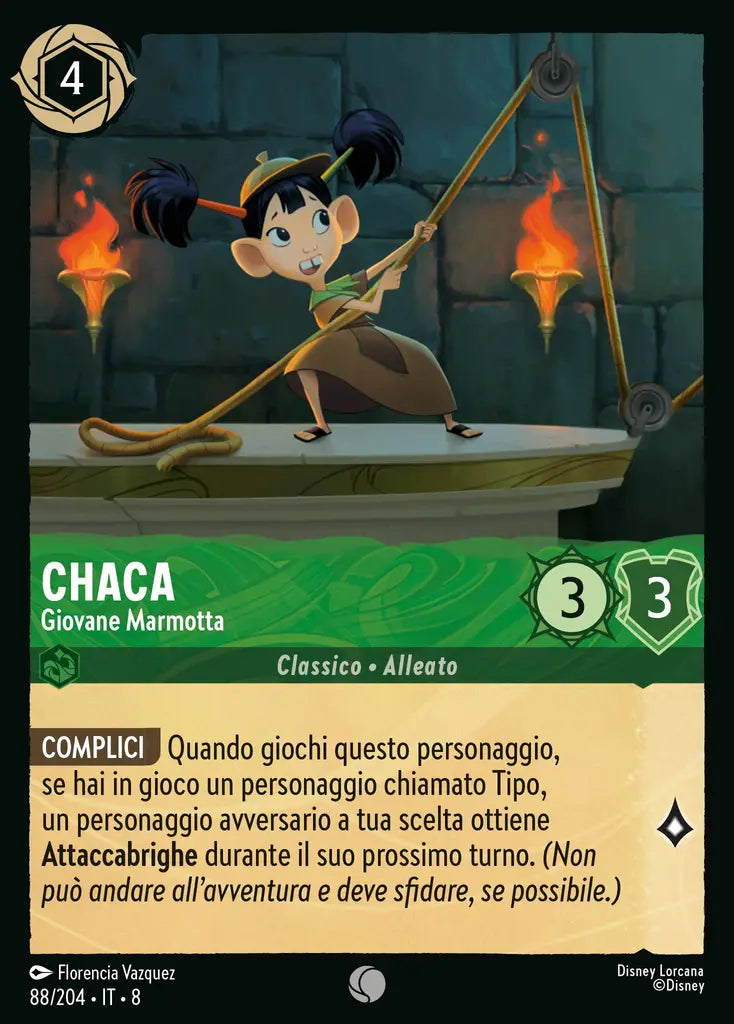#88	#204	Chaca - Giovane Marmotta	smeraldo	-	comune	-