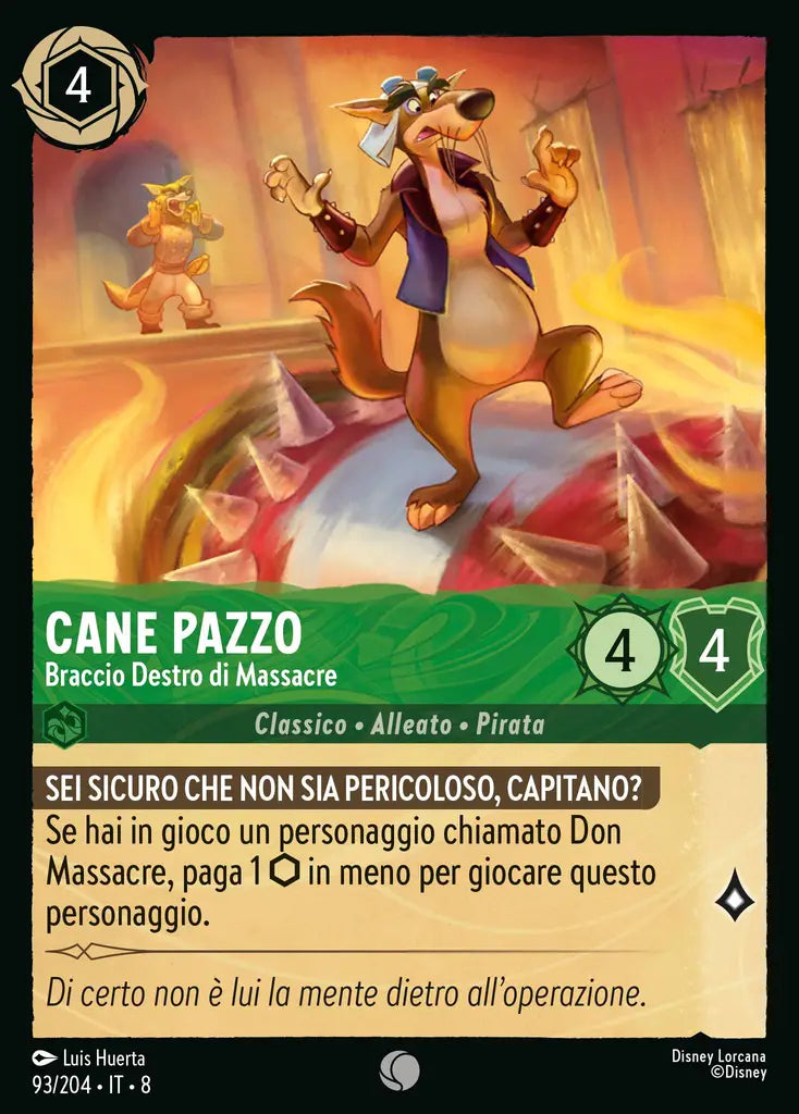 #93	#204	Cane Pazzo - Braccio Destro di Massacre	smeraldo	-	comune	-