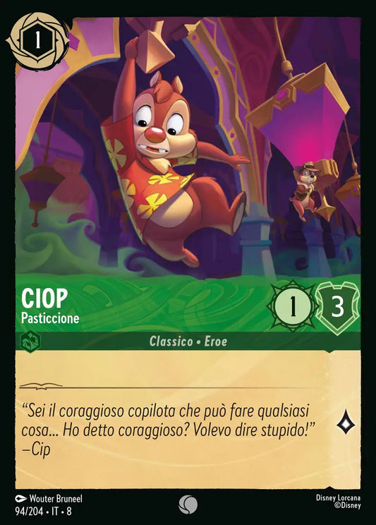 #94	#204	Ciop - Pasticcione	smeraldo	-	comune	- foil