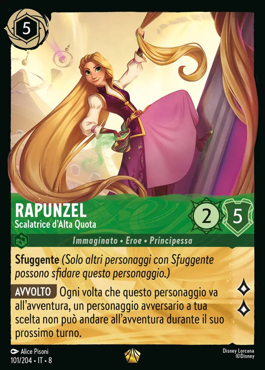 #101	#204	Rapunzel - Scalatrice d'Alta Quota	smeraldo	-	leggendario	-
