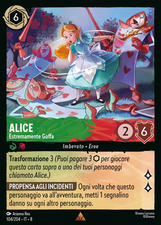 #104	#204	 Alice - Estremamente Goffa	Smeraldo-rubino	-	rara	-