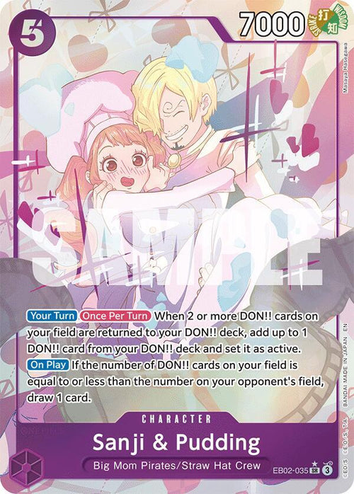 Sanji & Pudding (Alternate Art) - Extra Booster: Anime 25th Collection (EB-02) 035