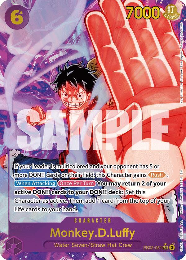 Monkey.D.Luffy (061) (Alternate Art) - Extra Booster: Anime 25th Collection (EB-02)-061-SEC