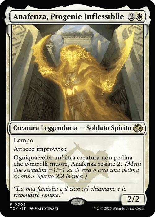 Anafenza, Progenie Inflessibile-R0002