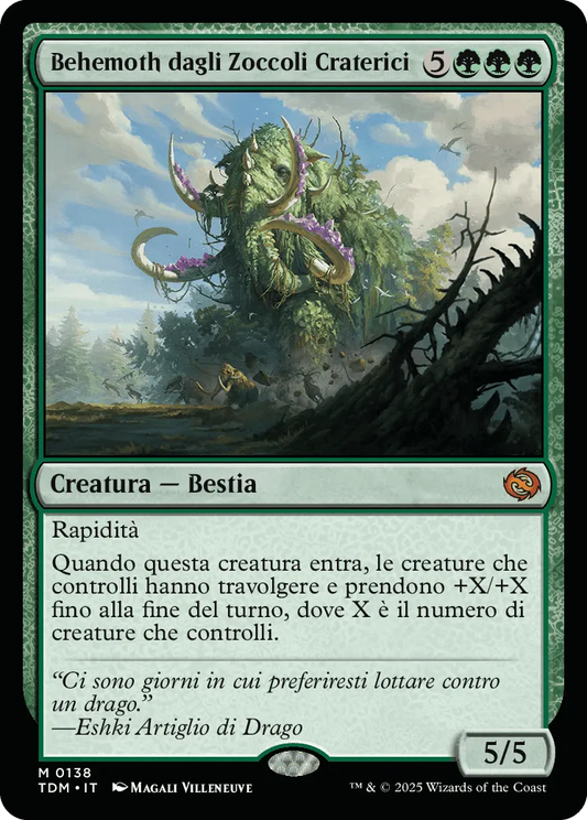 Behemoth dagli Zoccoli Craterici-M0138-FOIL