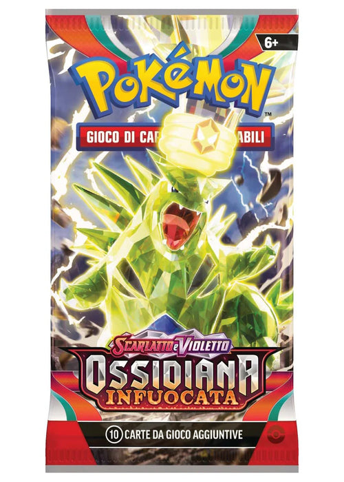 Pokemon-Bustina-Ossidiana-Infuocata-10 carte-ITA (E.P.I.BOX)