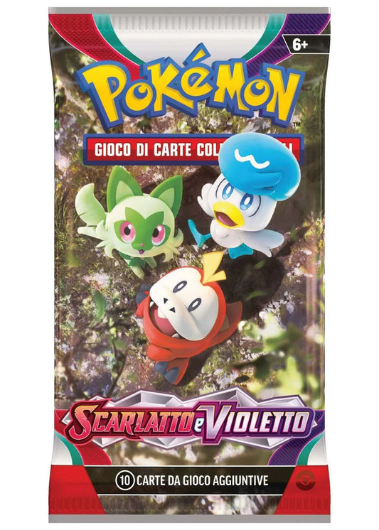 Pokemon-Bustina-Scarlatto-e-Violetto -10 carte-ITA