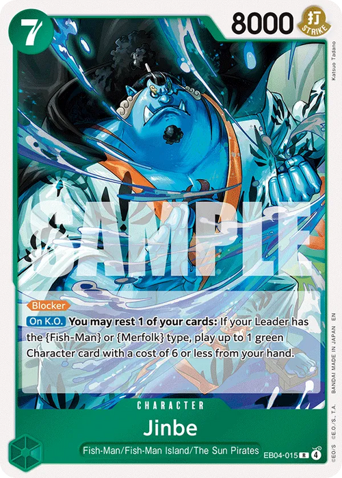 EB04-015 - OP14 - Jinbe - Near Mint - OP14 - ENG - rara - Standard Foil