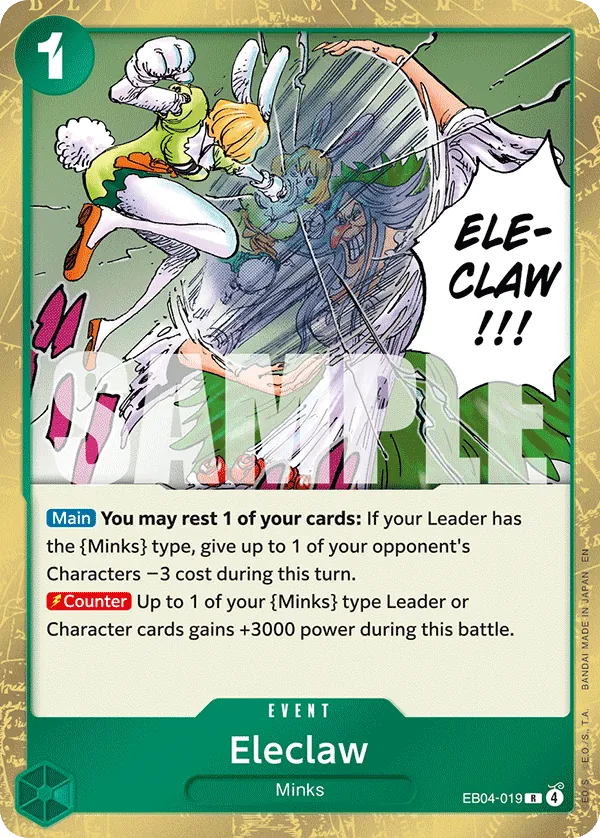 EB04-019 - OP14 - Eleclaw - Near Mint - OP14 - ENG - rara - Standard Foil