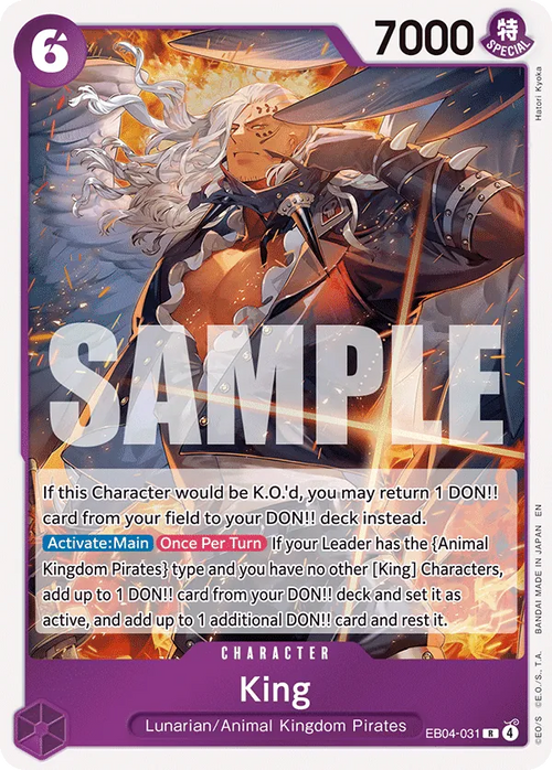 EB04-031 - OP14 - King - Near Mint - OP14 - ENG - rara - Standard Foil