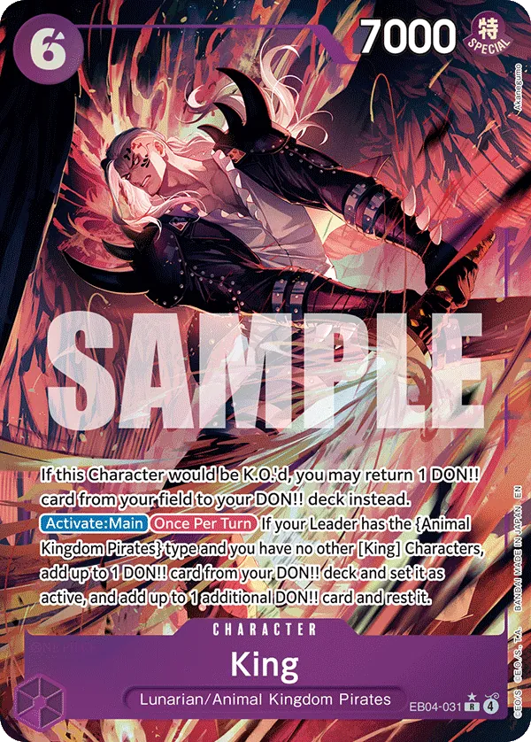 EB04-031 - OP14 - King - Near Mint - OP14 - ENG - rara - Parallel Alt-Art
