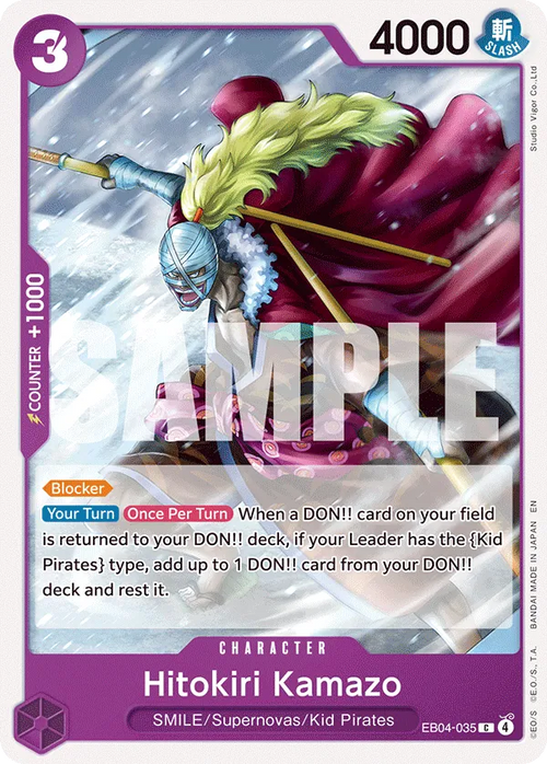 EB04-035 - OP14 - Hitokiri Kamazo - Near Mint - OP14 - ENG - comune - Standard Matt