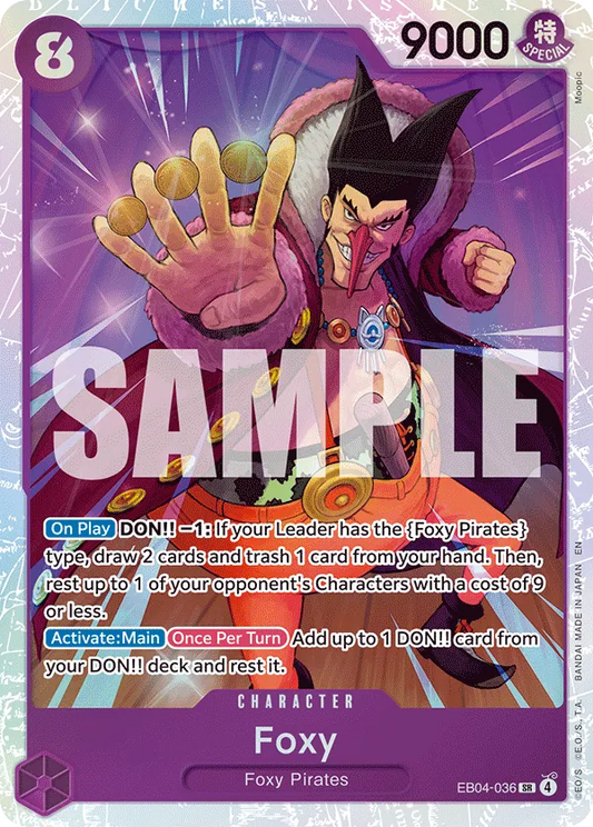 EB04-036 - OP14 - Foxy - Near Mint - OP14 - ENG - super rara - Standard Foil