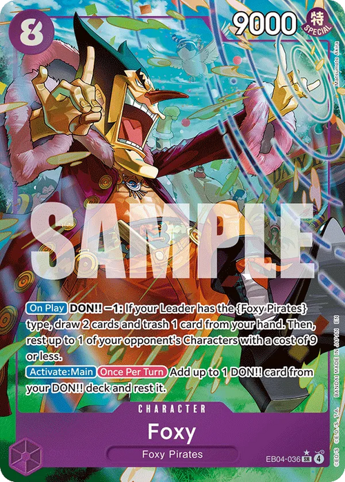 EB04-036 - OP14 - Foxy - Near Mint - OP14 - ENG - super rara - Parallel Alt-Art