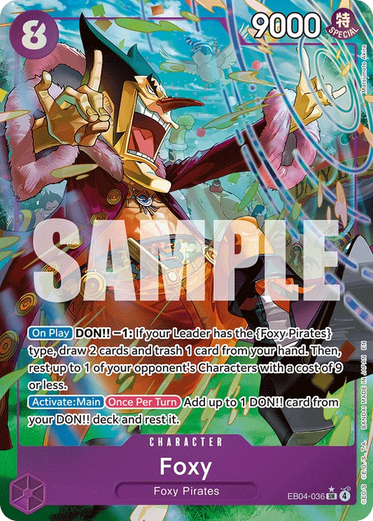EB04-036 - OP14 - Foxy - Near Mint - OP14 - ENG - super rara - Parallel Alt-Art