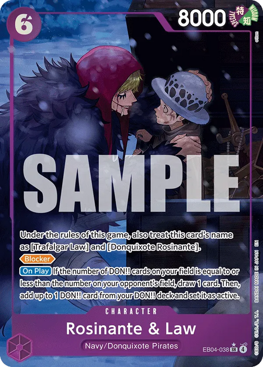 EB04-038 - OP14 - Rosinante & Law - Near Mint - OP14 - ENG - super rara - Parallel Alt-Art