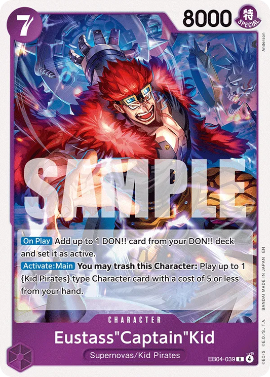 EB04-039 - OP14 - Eustass "Captain" Kid - Near Mint - OP14 - ENG - rara - Standard Foil