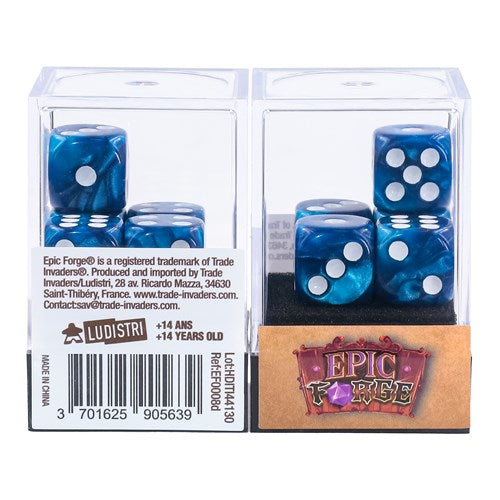 EPIC FORGE 5 dices pack - Blue Pearl