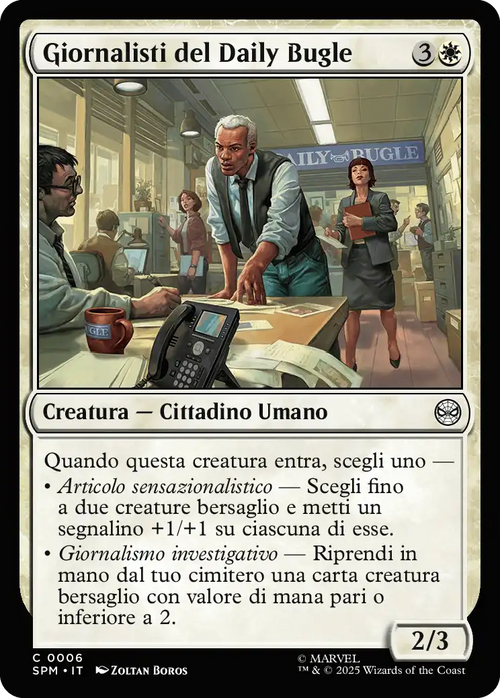 Giornalisti del Daily Bugle 0006 C FOIL
