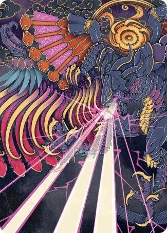 Invocazione: Bahamut-A37-(Gold-Stamped) -firmata