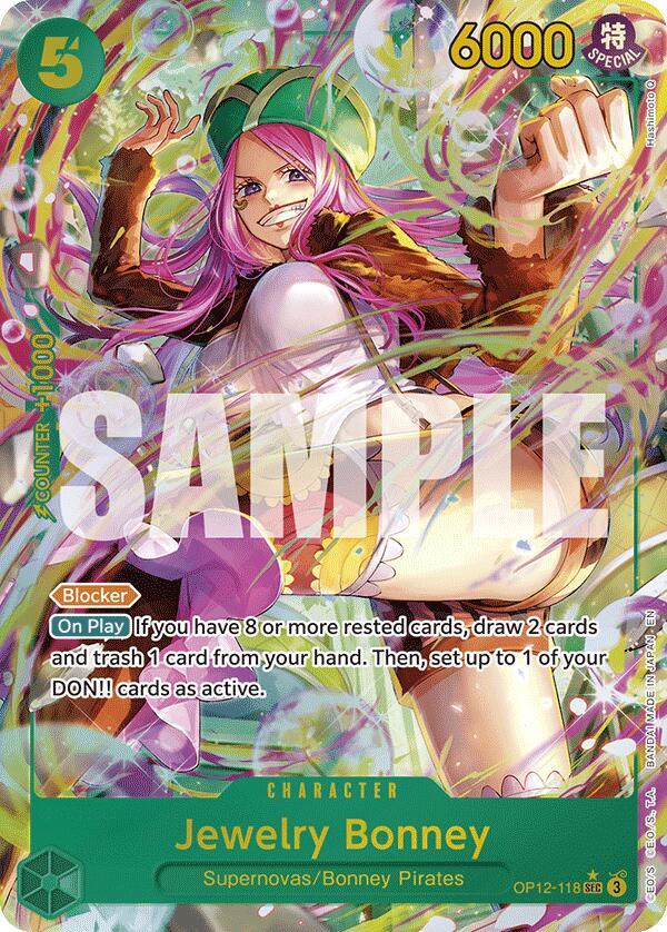 Jewelry Bonney  (Alternate Art) - Legacy of the Master (OP12) 118