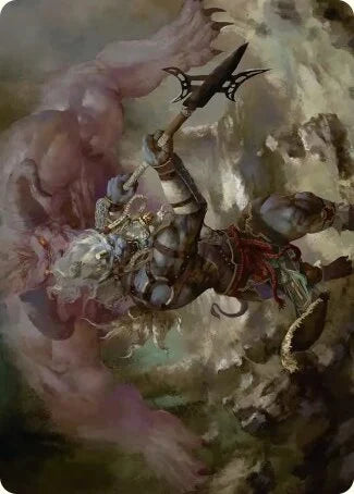 Kimahri, Guardiano Impavido-A29-(Gold-Stamped) -firmata