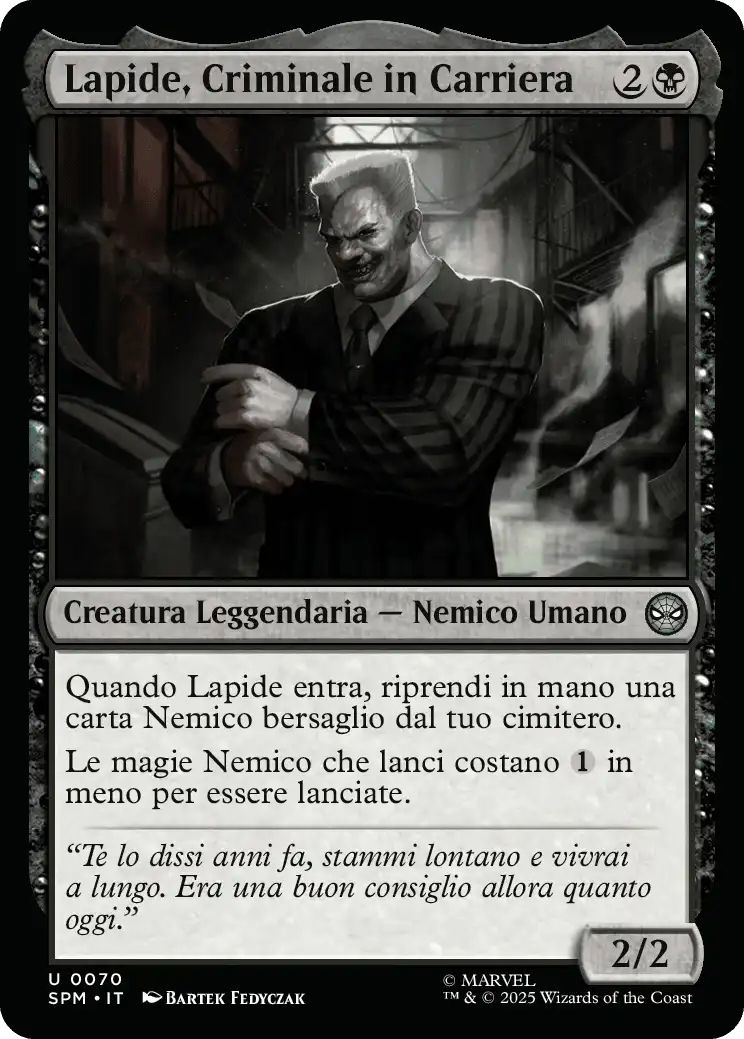 Lapide, Criminale in Carriera 0070 U FOIL