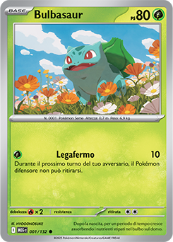Bulbasaur 	-	comune	-	Near-mint	-	megaevoluzione	-	ita	-