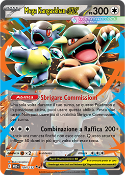 Mega Kangaskhan-ex 	-	doppia rara	-	Near-mint	-	megaevoluzione	-	ita	-	special	104	-132
