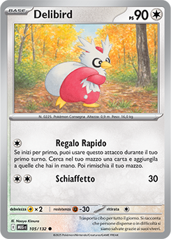 Delibird 	-	comune	-	Near-mint	-	megaevoluzione	-	ita	-	reverse	105	-132