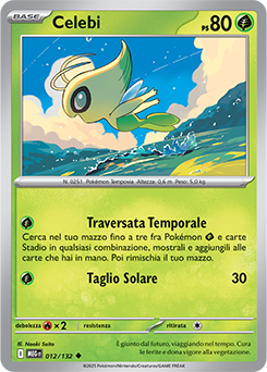 Celebi 	-	non comune	-	Near-mint	-	megaevoluzione	-	ita	-