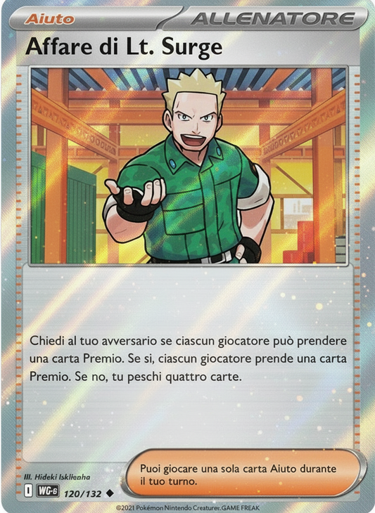 Affare di Lt. Surge 	-	non comune	-	Near-mint	-	megaevoluzione	-	ita	-	reverse	120	-132