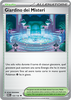 Giardino dei Misteri 	-	non comune	-	Near-mint	-	megaevoluzione	-	ita	-	reverse	122	-132