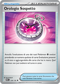 Orologio Sospetto 	-	non comune	-	Near-mint	-	megaevoluzione	-	ita	-		128	-132