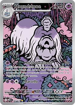 Houndstone 	-	rara illustrazione	-	Near-mint	-	megaevoluzione	-	ita	-	special	145	-132